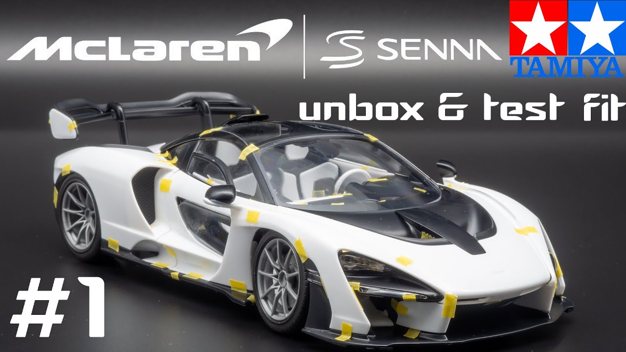 1/24 McLaren Senna. Распаковка и тестовая сборка. Tamiya 24355 #1