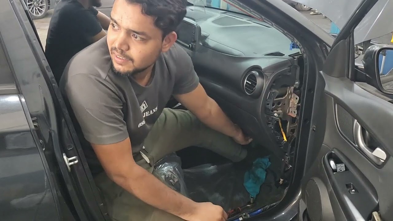 hyundai kona 2022 how to remove and change new evaporator ac p2