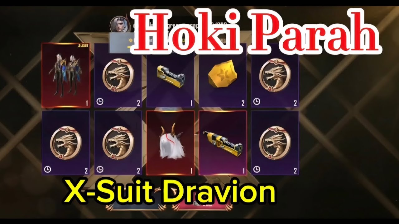 Trik jitu gacha X-SUIT DRAVION Auto HOKI #pubgmobile 