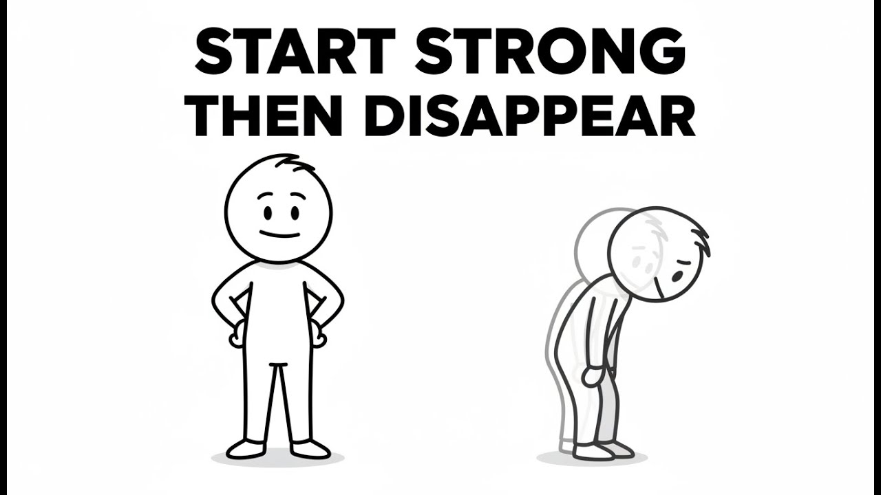 Why You Keep Starting Strong and Slowly Disappearing