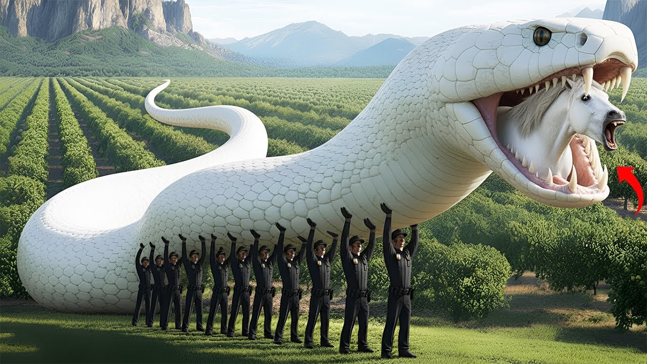 Brave Heroes Rescue a Innocent Horse From a Giant Mutant Python’s Attack