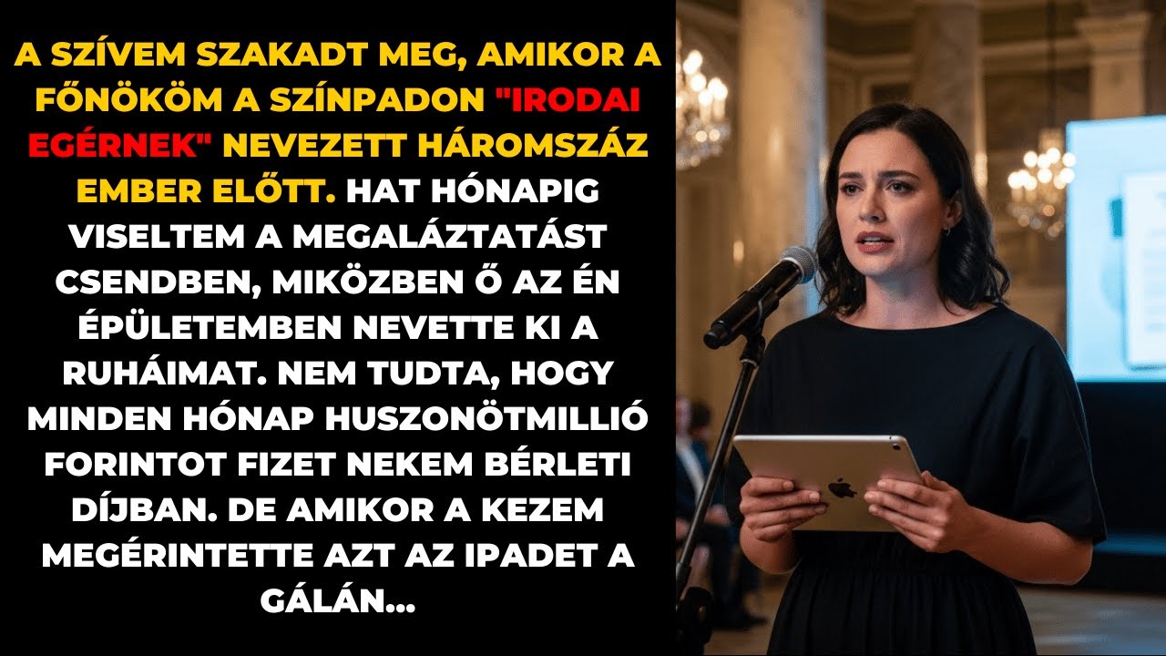 Kihallgattam a főnök gúnyolódását. Nem tudta, hogy az irodaház tulajdonosa én vagyok