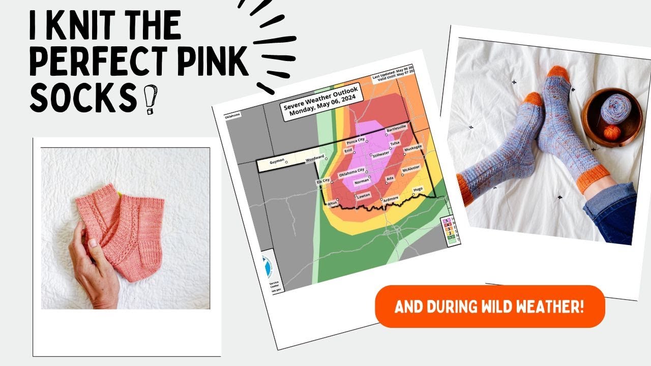 I Knit the Most Perfect PINK Socks!