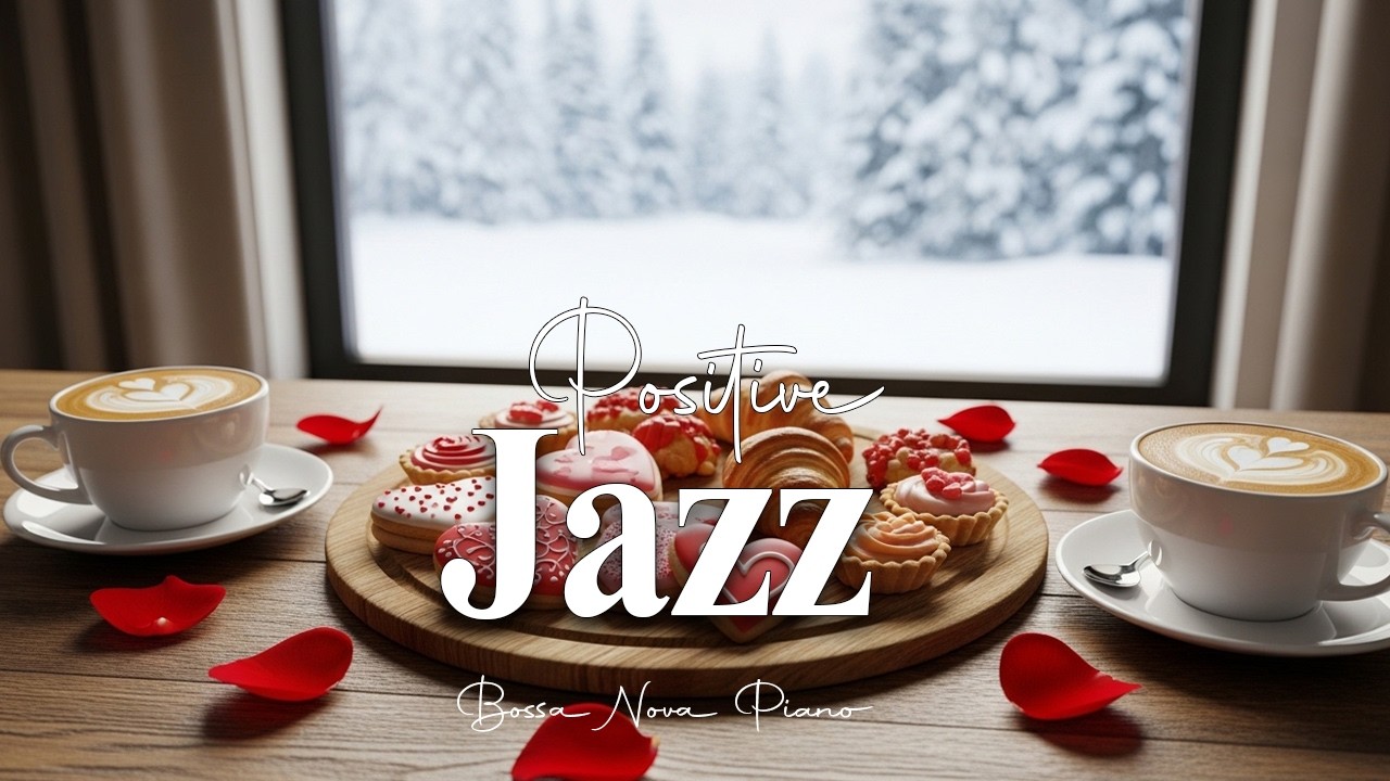 Positive February Jazz ~ Elegant Winter Jazz Cafe & Bossa Nova Instrumental for Uplifting Your Mood