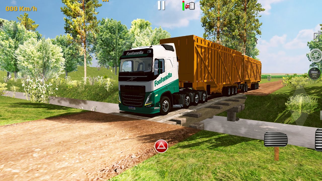 7.3 ] Realistic Volvo Double Trailer Heavy Load [ W.B.D.S ] #games #simulator #truckgames #viralgame