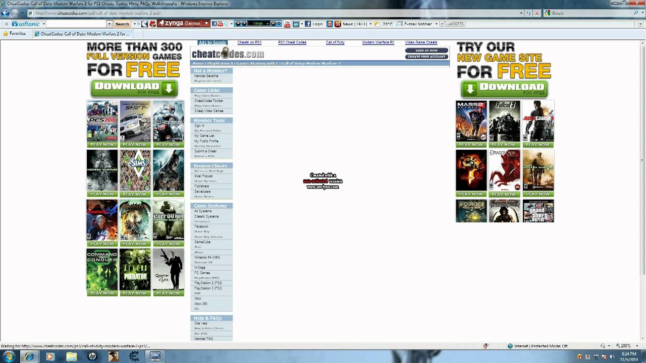 Call of Duty Modern Warfare 2 - PS3 Cheats