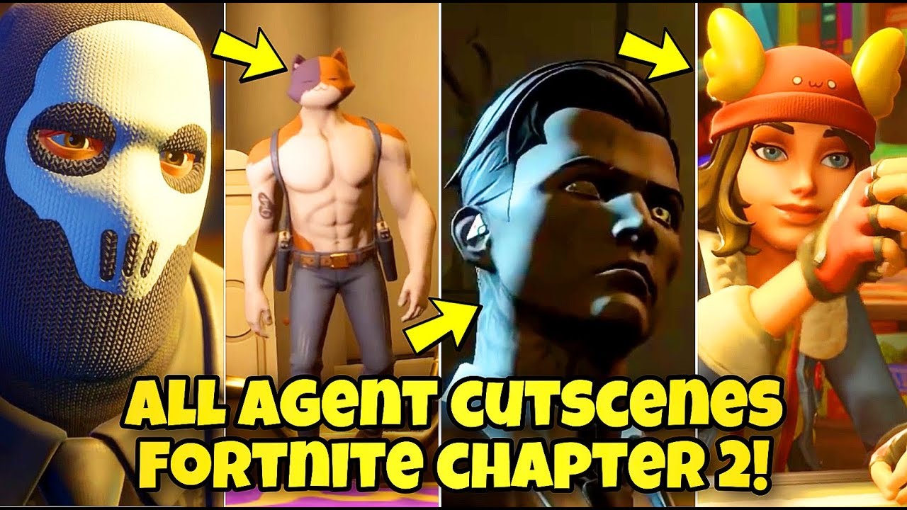 ALL AGENTS CUTSCENES! (INTROS) MIDAS, SKYE, TNTINA, MEOWSCLES & BRUTUS (Fortnite Skin Cutscenes)