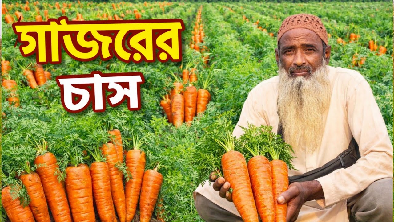 উন্নত জাতের গাজর চাষে অধিক ফলন।