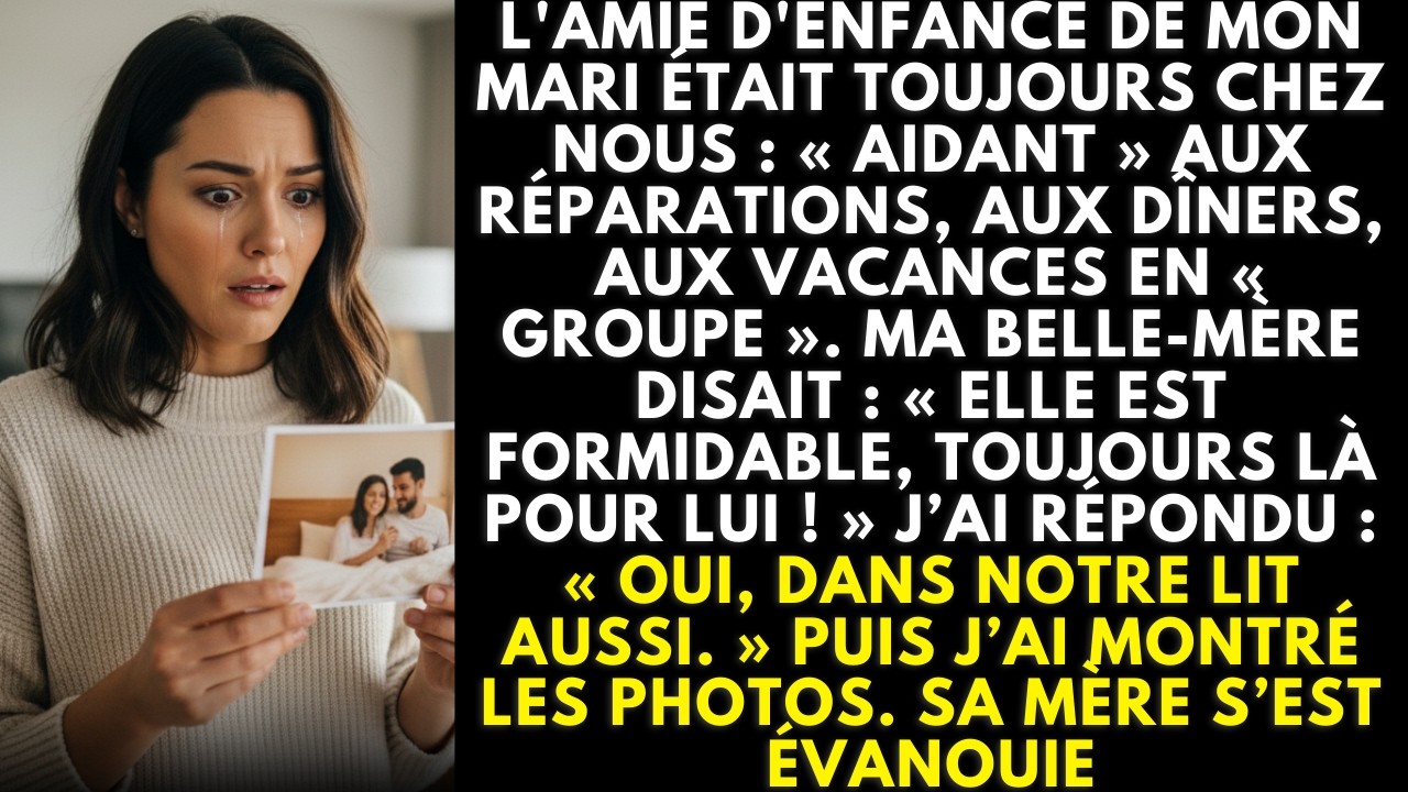 Toujours là, « pour aider »… jusqu’à ce cliché interdit sur notre lit — sa mère tomba en choc