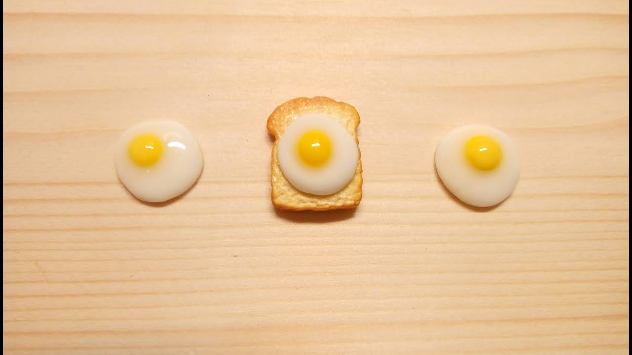 ► 黏土教學 Clay tutorial◄蛋土司Egg toast☼