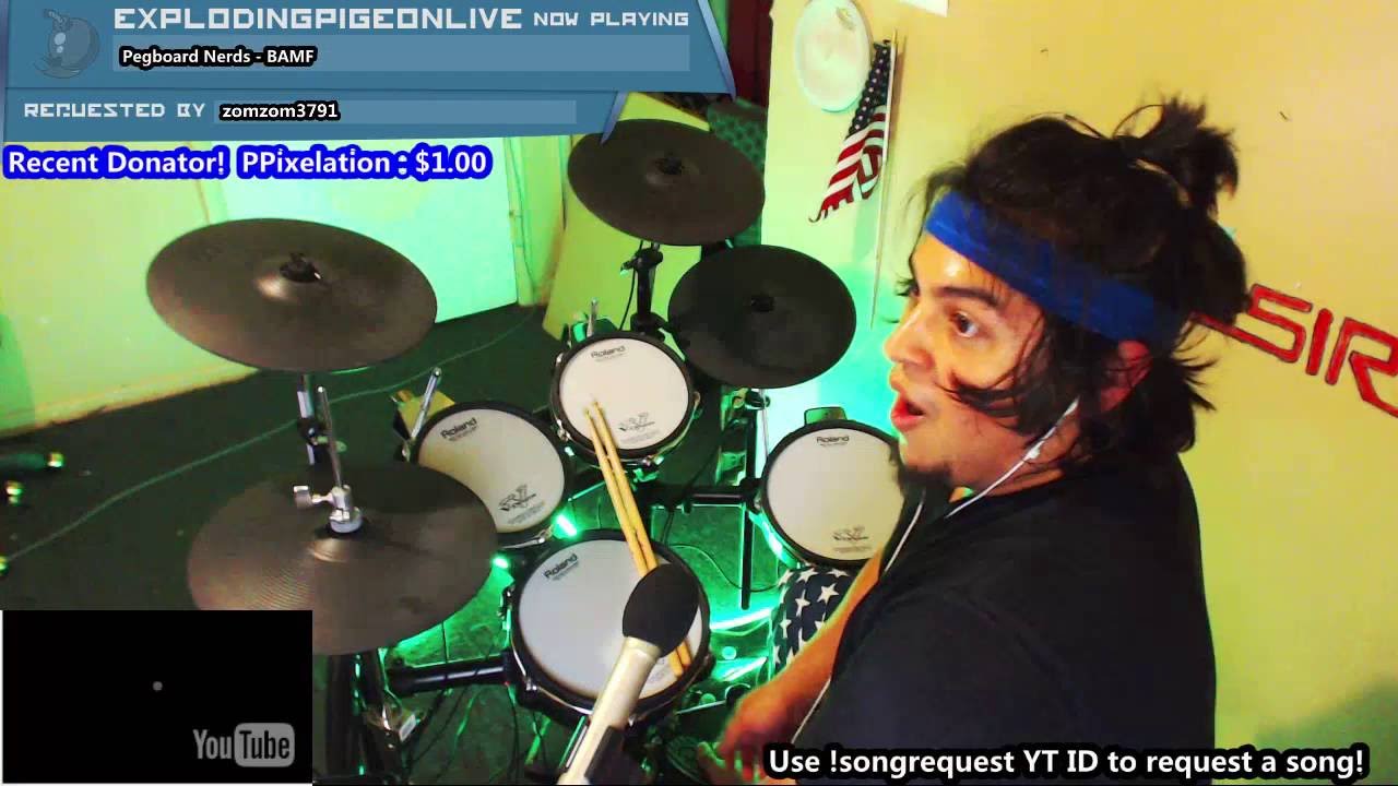 Pegboard Nerds - BAMF (NEW 2016) | BLIND DRUM COVER LIVE ON TWITCH