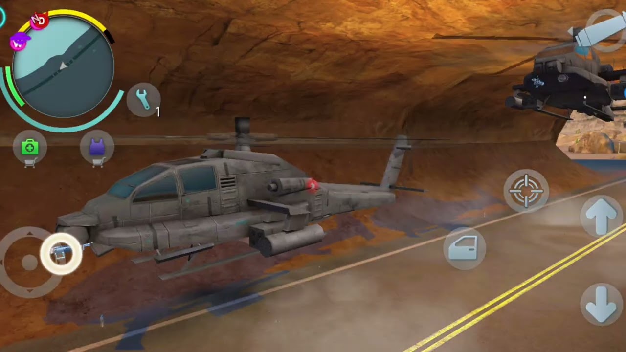 Helicopter vs helicopter major action and stunt in mountain cave Gangstar Vegas new gameplay
