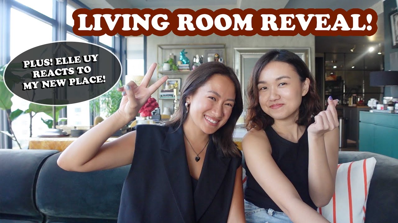 Renovated Living Room Reveal + Elle Uy Reacts To My New Place! | Laureen Uy