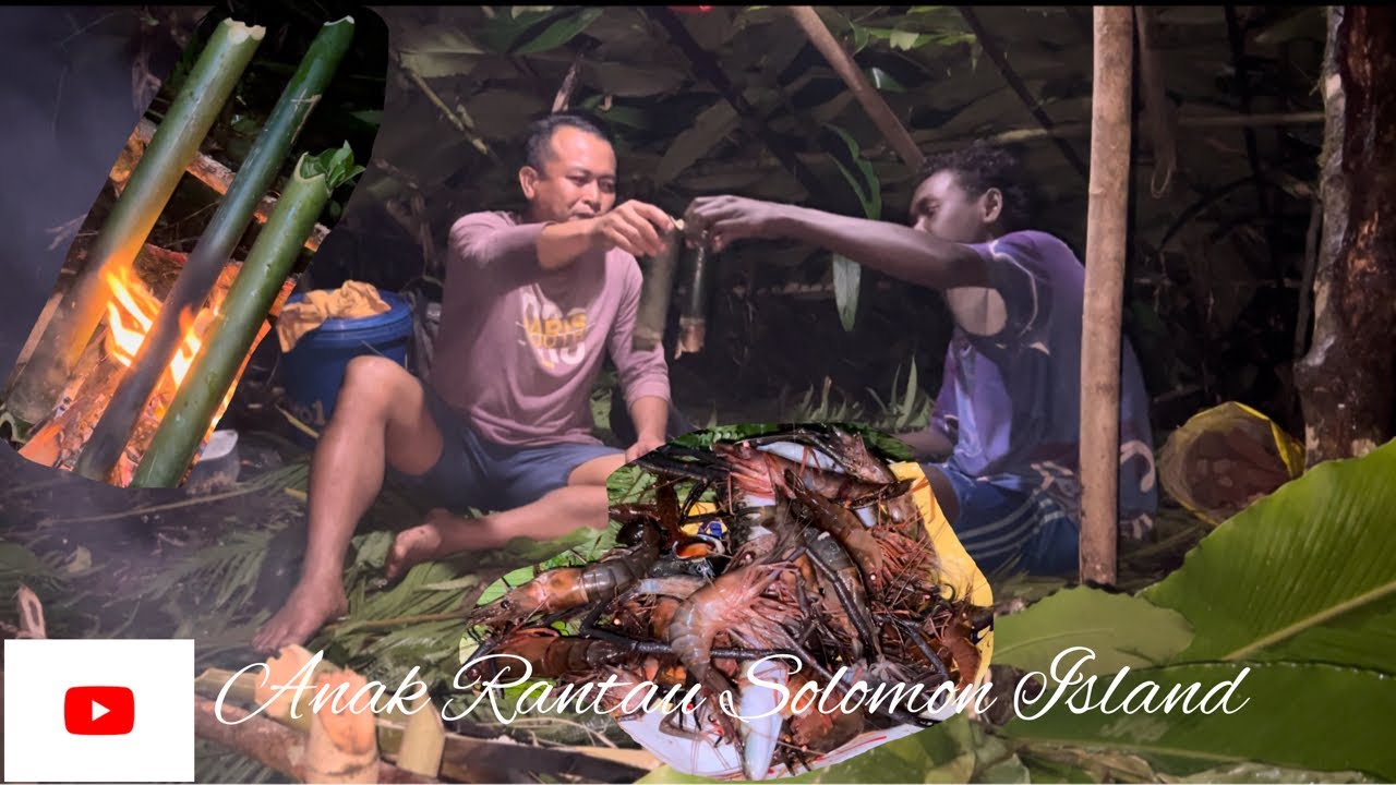 Survival Camping//Catch N Cook//Masakan Dalam Buluh Borneo Style//Air Naik Hujan di Hulu Sungai