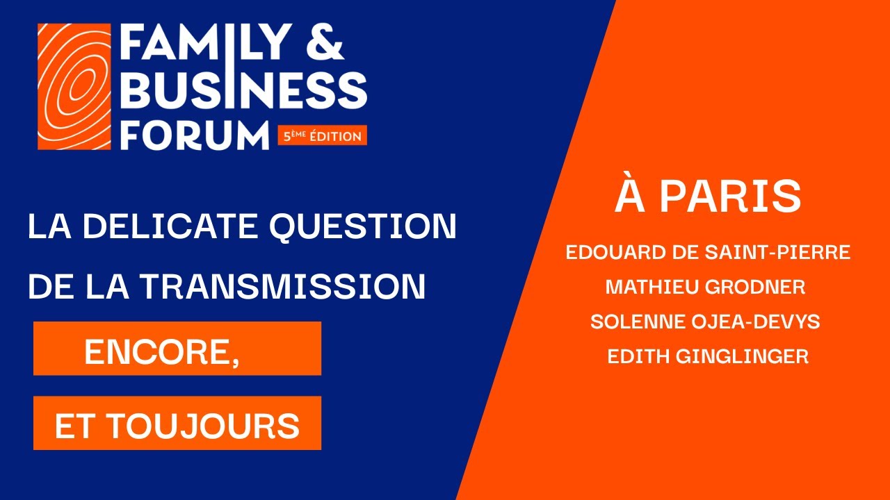 La délicate question de la transmission, encore et toujours