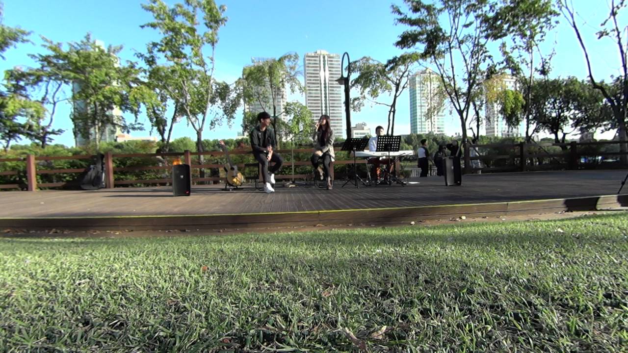 홍찬미 - 사랑은 은하수 다방에서2 (원곡 : 10cm) (석촌호수 버스킹, 2016년 10월 9일)