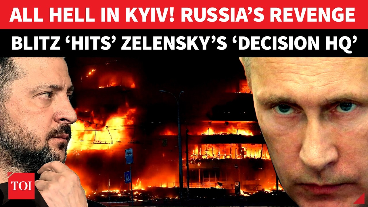 &lsquo;KYIV UNDER SIEGE&rsquo;: Russia &lsquo;Bombs&rsquo; Zelensky&rsquo;s &lsquo;Decision Center&rsquo; In Explosive Strike | Watch