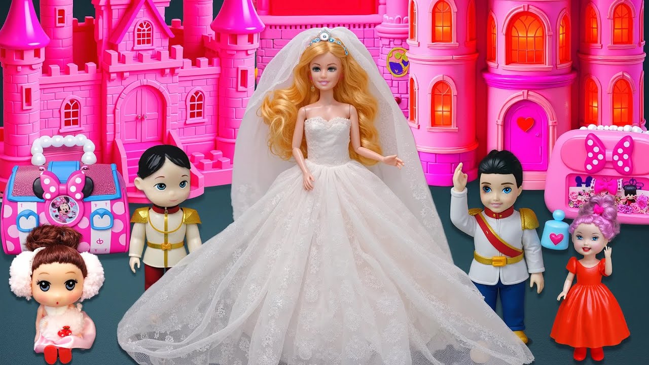 19 Minutes Relaxing ASMR Unboxing Barbie’s Cozy Spa Room with Bathtub, Skincare Set and Soft Towels