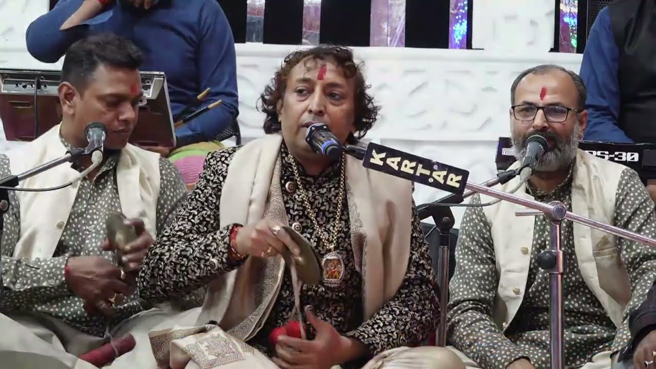 MANNU NOOR - तेरी जग रही ज्योत ज्वाला  AT KALKA JI MANDIR  @SKYVIDIO 9971544747 2023 !!