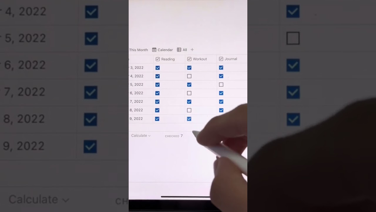 how I track daily habits in notion #notion