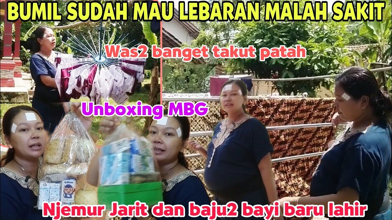 SUDAH MAU LEBARAN MALAH BUMIL SAKIT ‼️NJEMUR JARIT DAN BAJU BAYI BARU LAHIR.
