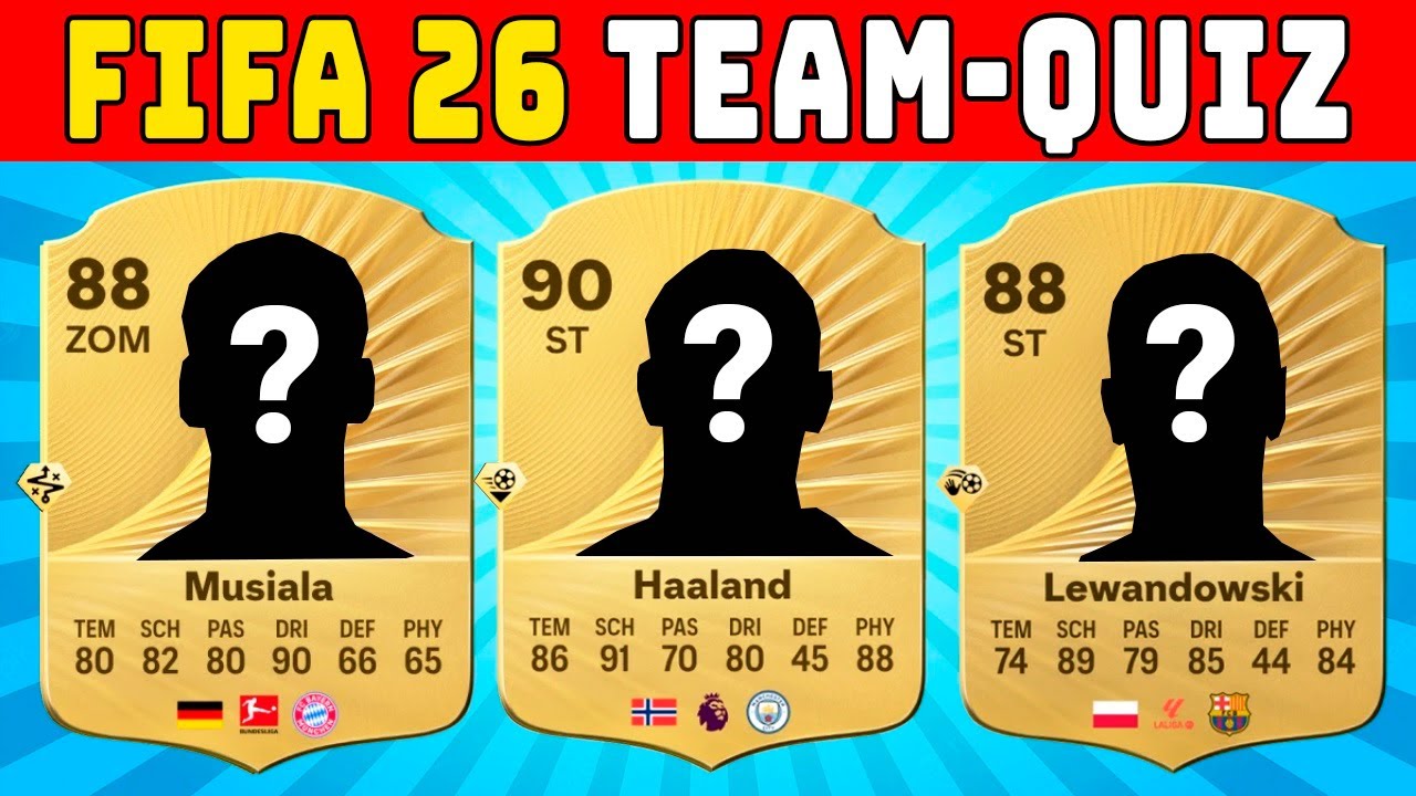 Errate den Verein anhand der FIFA 26 Karten | Bundesliga, 2. Liga & internationale Teams | Quiz