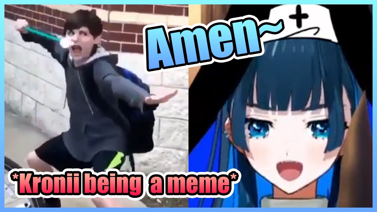 Nun Kronii When Using Her Holy Power: 