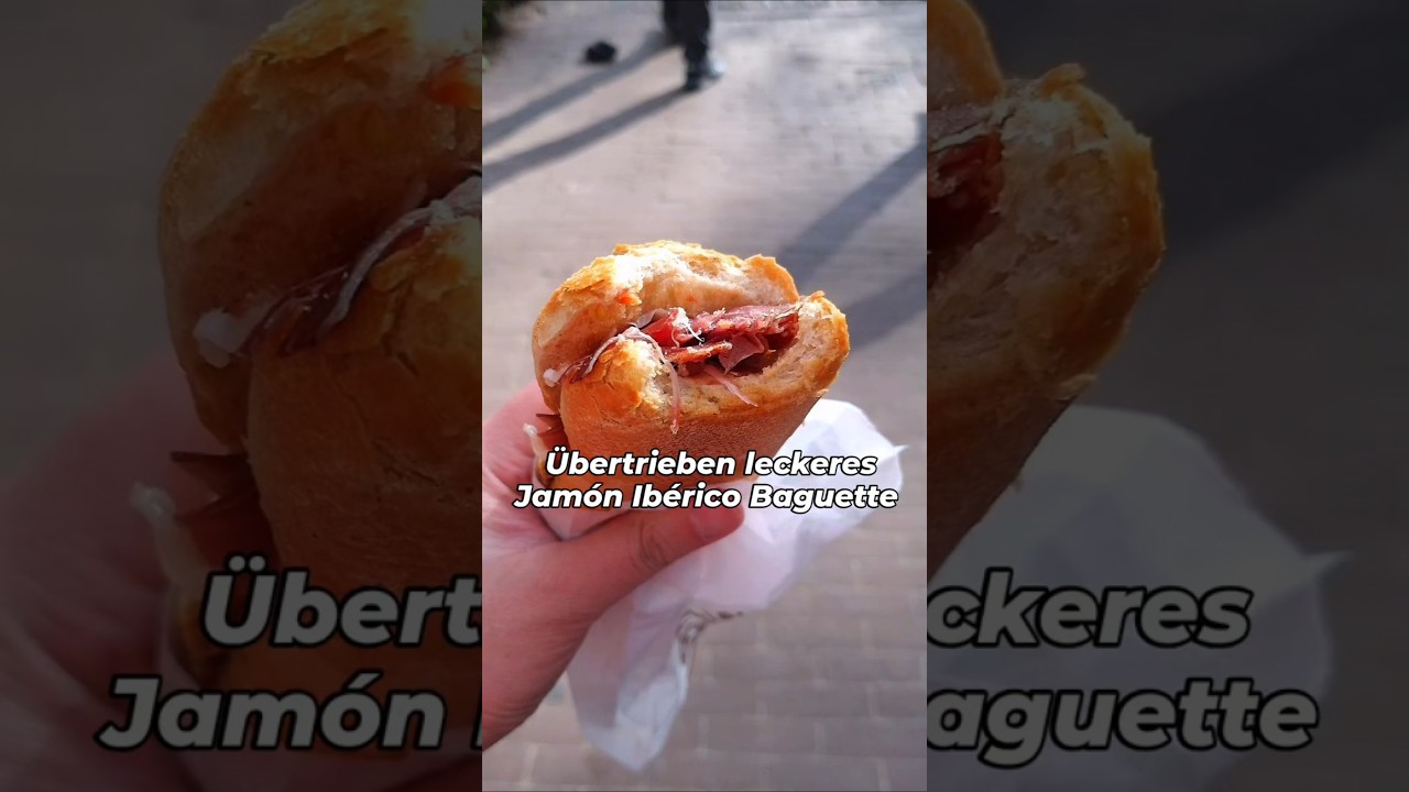Richtig leckere Jam&oacute;n Ib&eacute;rico Baguettes in Amsterdam!