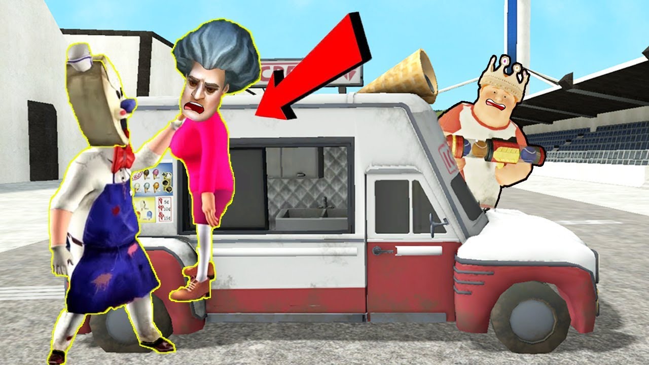 FENA KAPIŞTILAR ? KAZANAN KİM?  😱 Scary Teacher vs Ice Scream 3