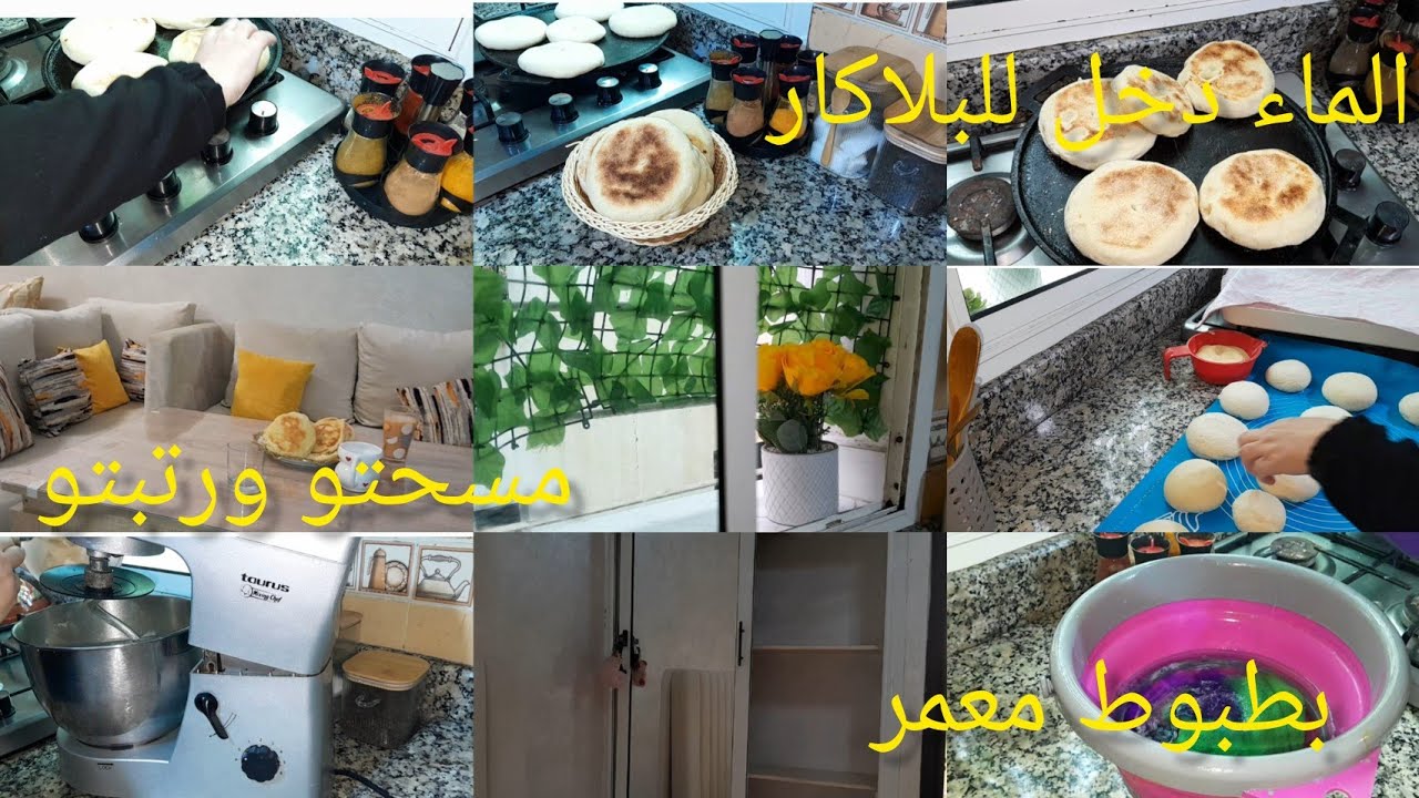 دخل لي الماء للبلاكار ...ولكن مسحتو ونضمتو كامل 💪+ بطبوط معمر بالدجاج والفرماج 😋