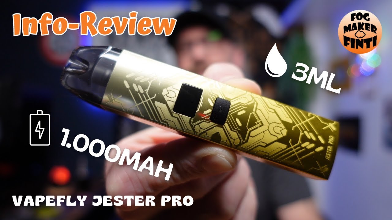 Vapefly Jester Pro Pod Kit | 1000mAh 3ml | Info Review