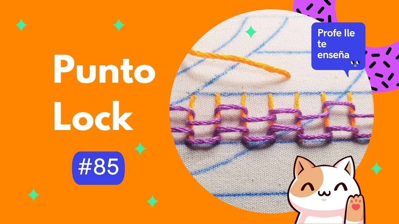 Cómo hacer la puntada de bordado Lock paso a paso!