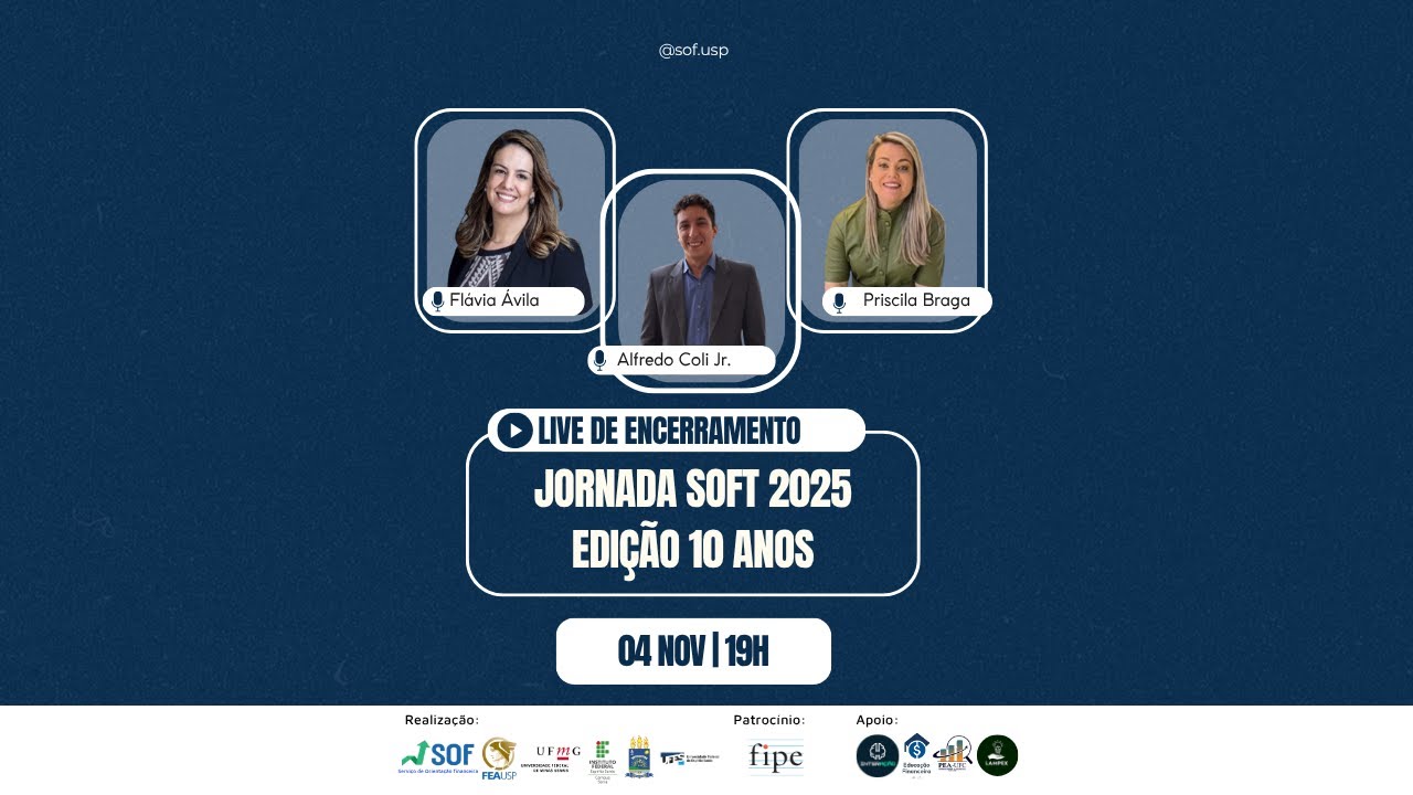 Live de encerramento - Jornada SOFt 2025 - Edição especial 10 anos