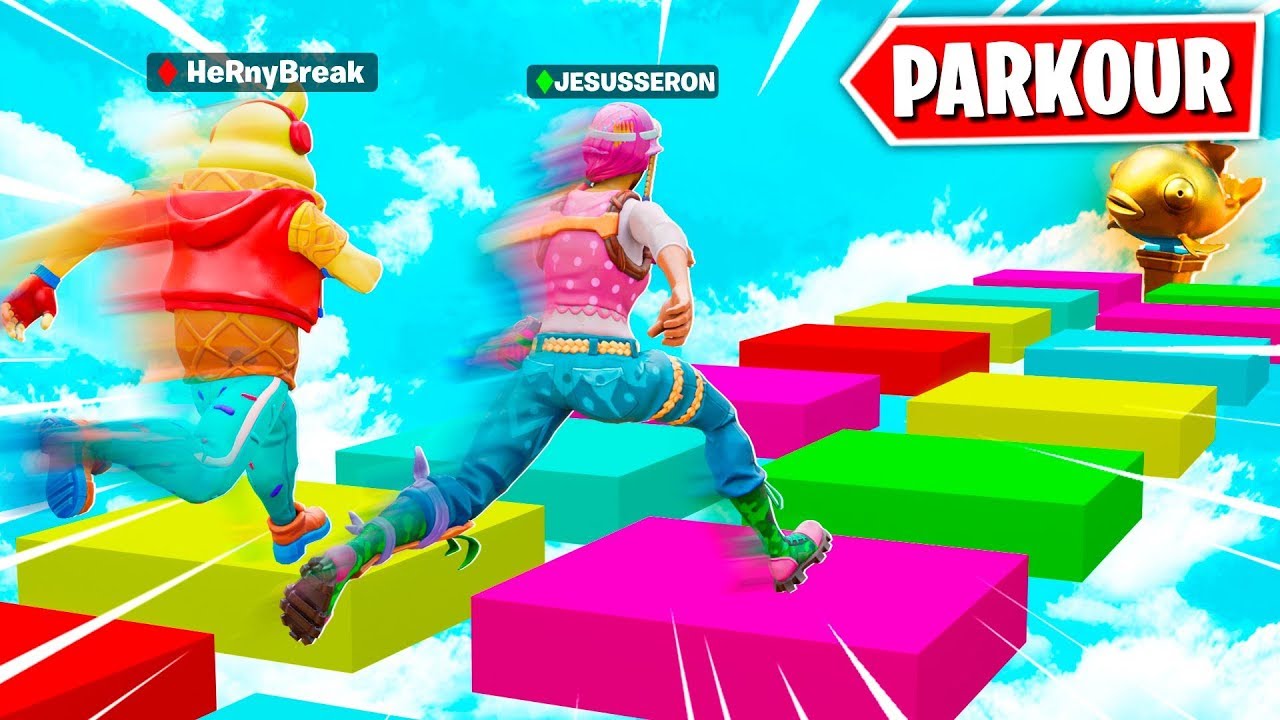 *PARKOUR IMPOSIBLE ARCOIRIS* FORTNITE PARKOUR