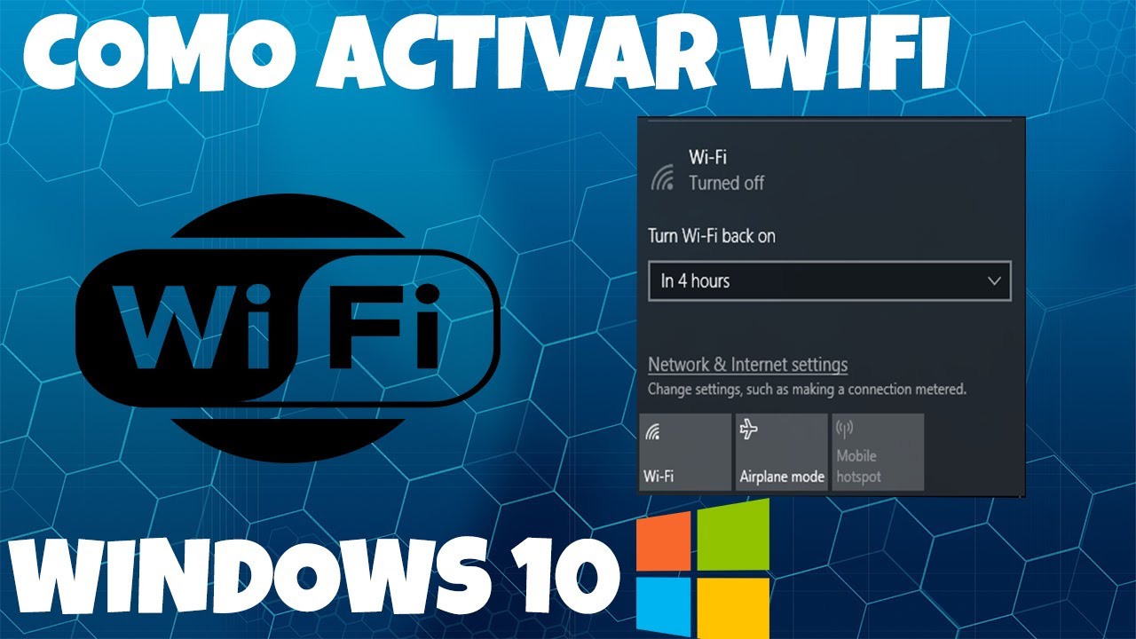 Como Habilitar Wifi en Windows 10 | Como activar el Adaptador WIFI