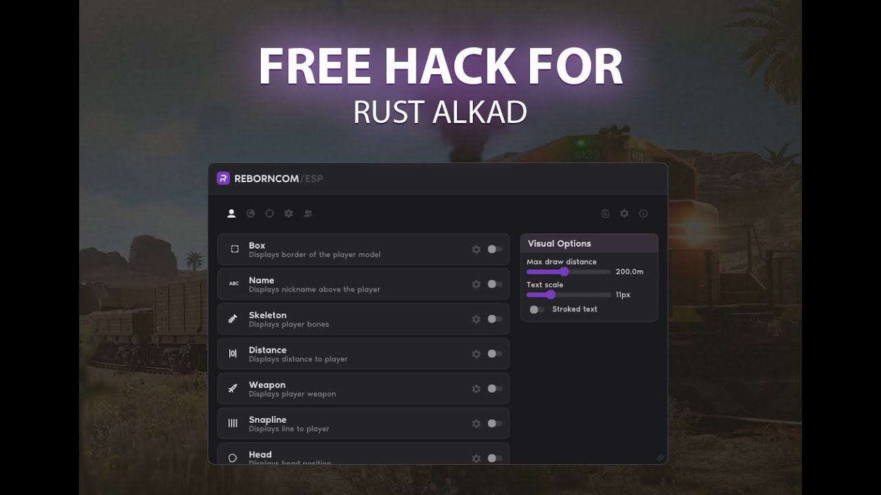 RUST ALKAD FREE CHEAT | REBORNCOM #rustcheat  #rusthack