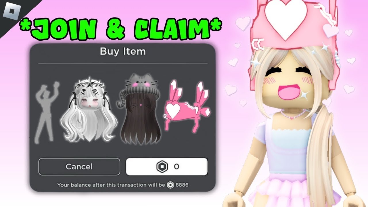 *ПРИСОЕДИНЯЙТЕСЬ И ПОЛУЧАЙТЕ* Более 40 бесплатных предметов Roblox, которые вы можете получить ПР...