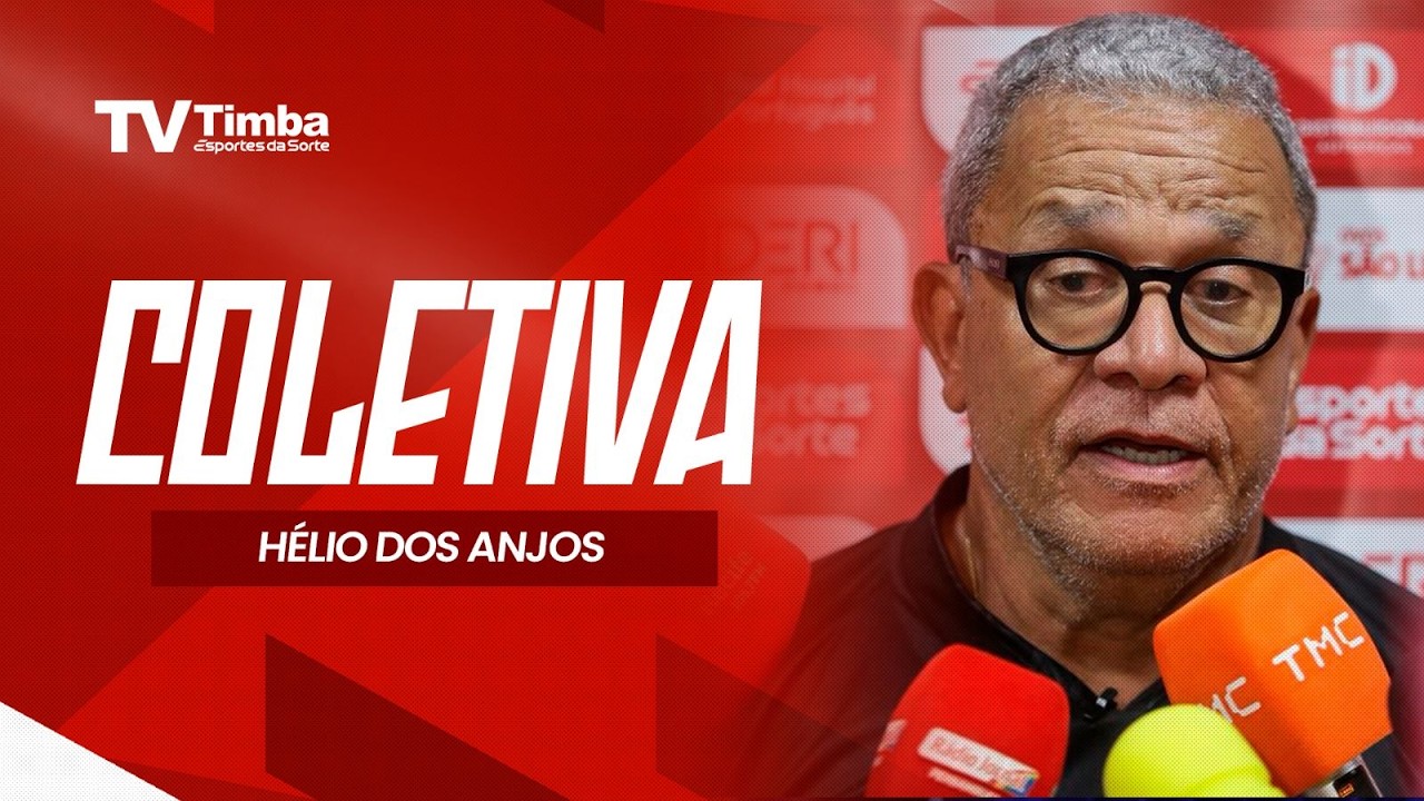 COLETIVA PÓS JOGO COM HÉLIO DOS ANJOS - STA. CRUZ 0 x 1 NÁUTICO