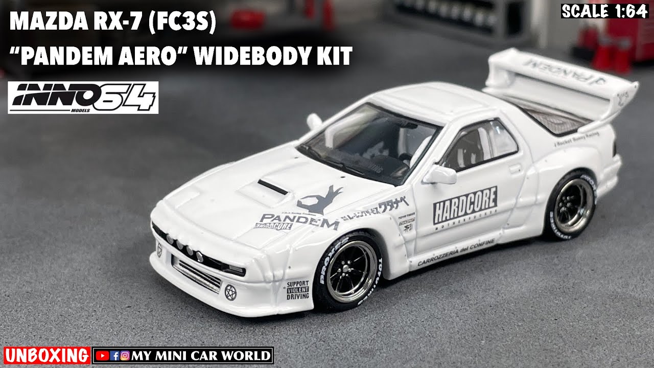 『MY MINI CAR WORLD』UNBOXING INNO64 1/64 MAZDA RX-7 (FC3S) “PANDEM AERO” WIDEBODY KIT