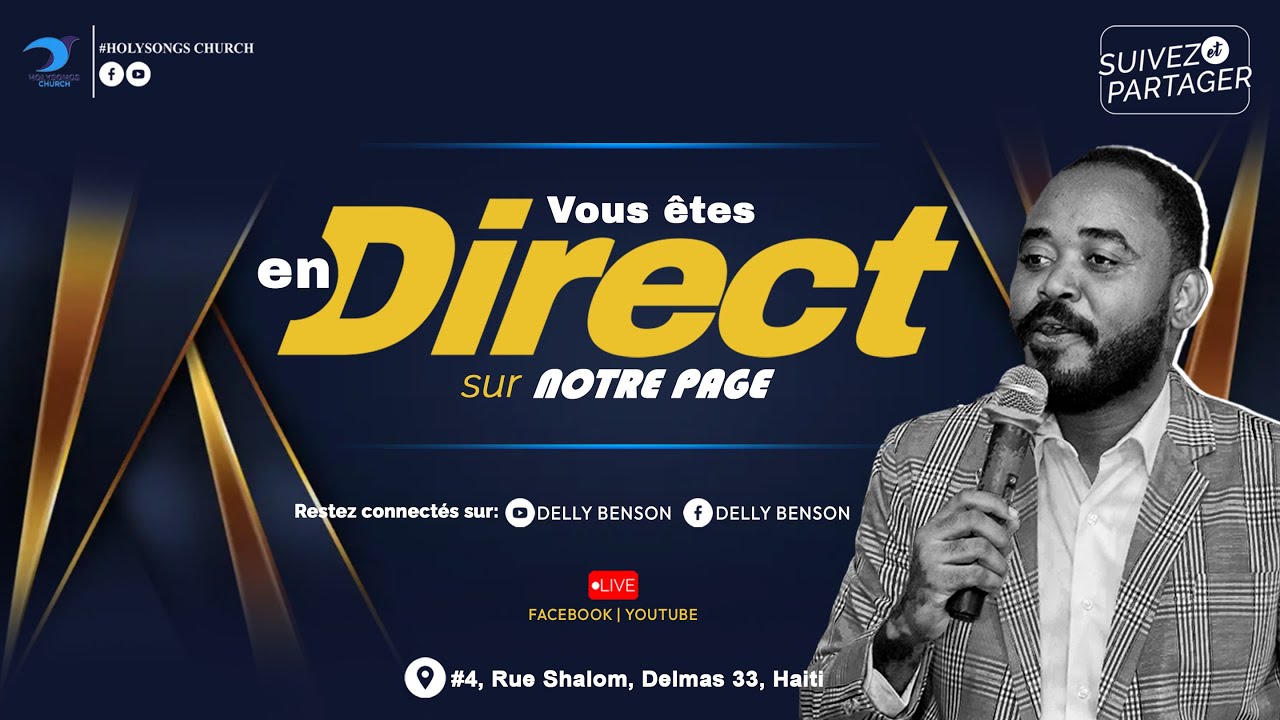 Emission A Dieu Soit La Gloire 13 Mars 2026 / Holysongs Ministries