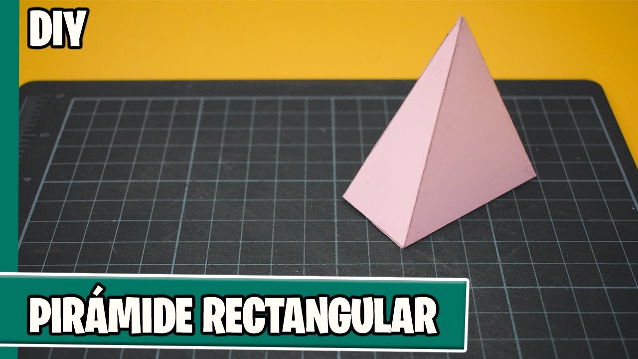 Cómo hacer una pirámide rectangular