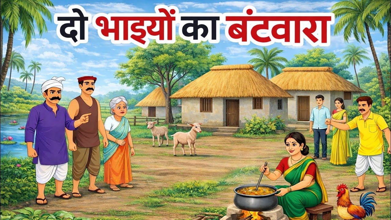 दो भाइयों की किस्मत | DO BHAIYON KI KISMAT | HINDI KAHANI | HINDI CARTOON STORY | MORAL KAHANIYAN
