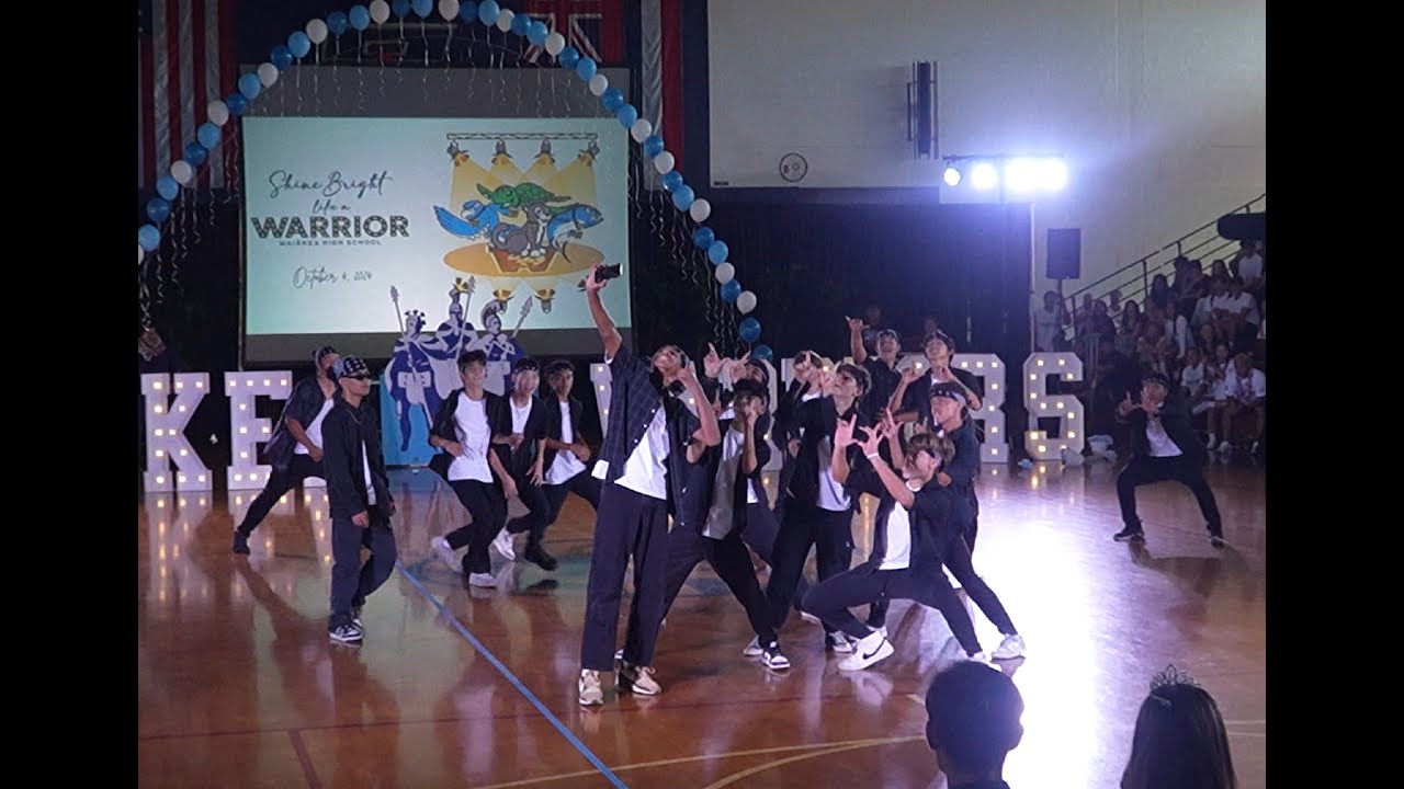 Waiākea High Junior Nā Ulua Homecoming Male Cheerleading 2024-2025