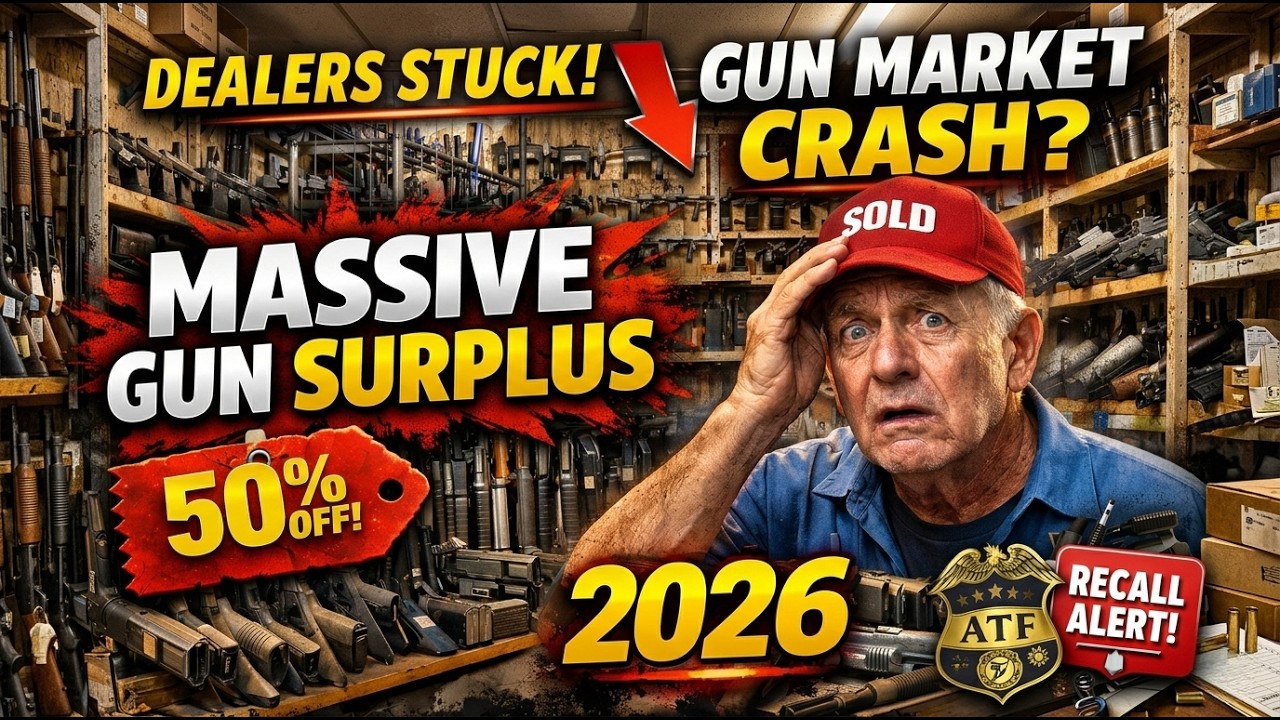Обвал рынка оружия? 12 продавцов огнестрельного оружия не смогут продавать его в 2026 году.