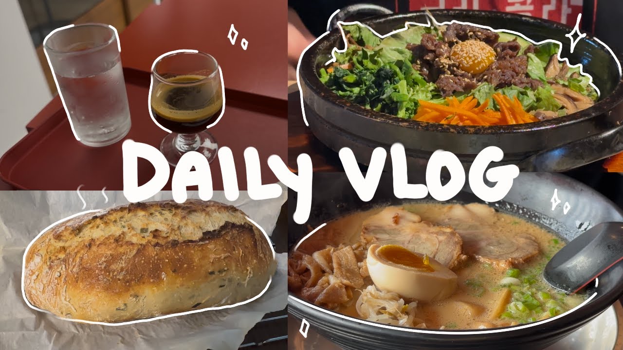 Daily Vlog: Baking Baked Potato Bread, Porridge Bread, and Pizza; Lasung Tofu House, Inktober
