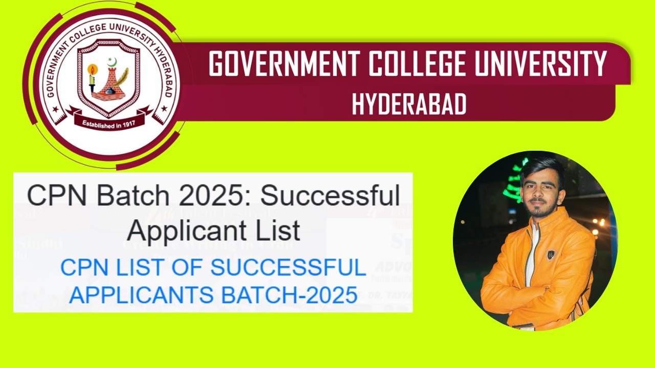 GC University Hyderabad Admissions 2025: Check the CPN List of Successful Applicants| fee structure.