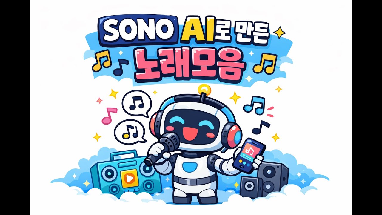 SONO AI로 작곡한 KPOP,댄스,발라드,트롯트 등등 다양한 장르의 AI 노래 모음 입니다