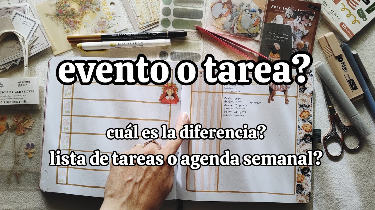 Tu agenda semanal y tu lista de tareas NO SE USAN de la misma manera | para qué sirven? diferencias?