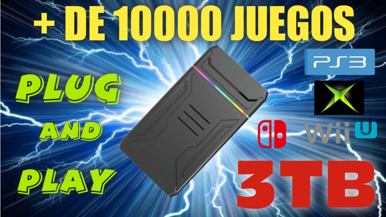 ✔ LAUNCHBOX 3TB con + de 10000 JUEGOS 🤜 PLUG AND PLAY BARATO 🔥 tiene TODO (PS3,PS2,WIIU,XBOX....)😱