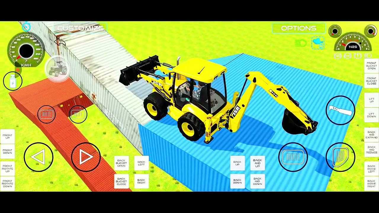 Drive JCB and Unloading Stone From Dumper Truck in Game🔥 #jcb #tractor #dumper #truck#gamingvideos